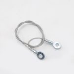 Plastic-coated steel cable